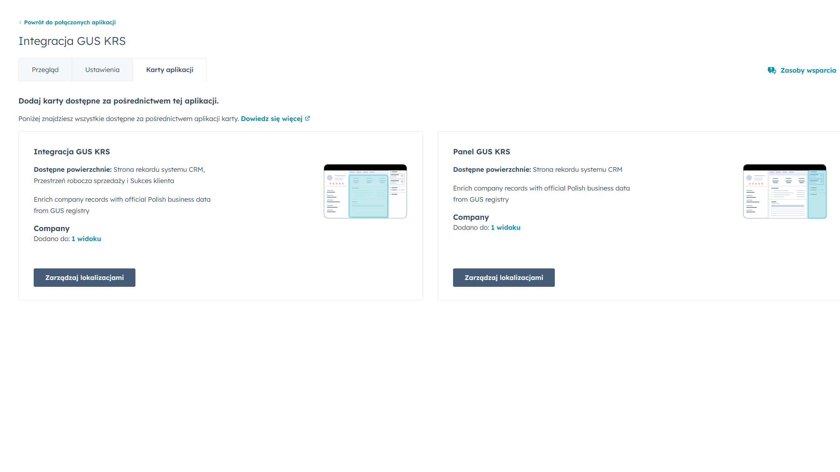 app cards