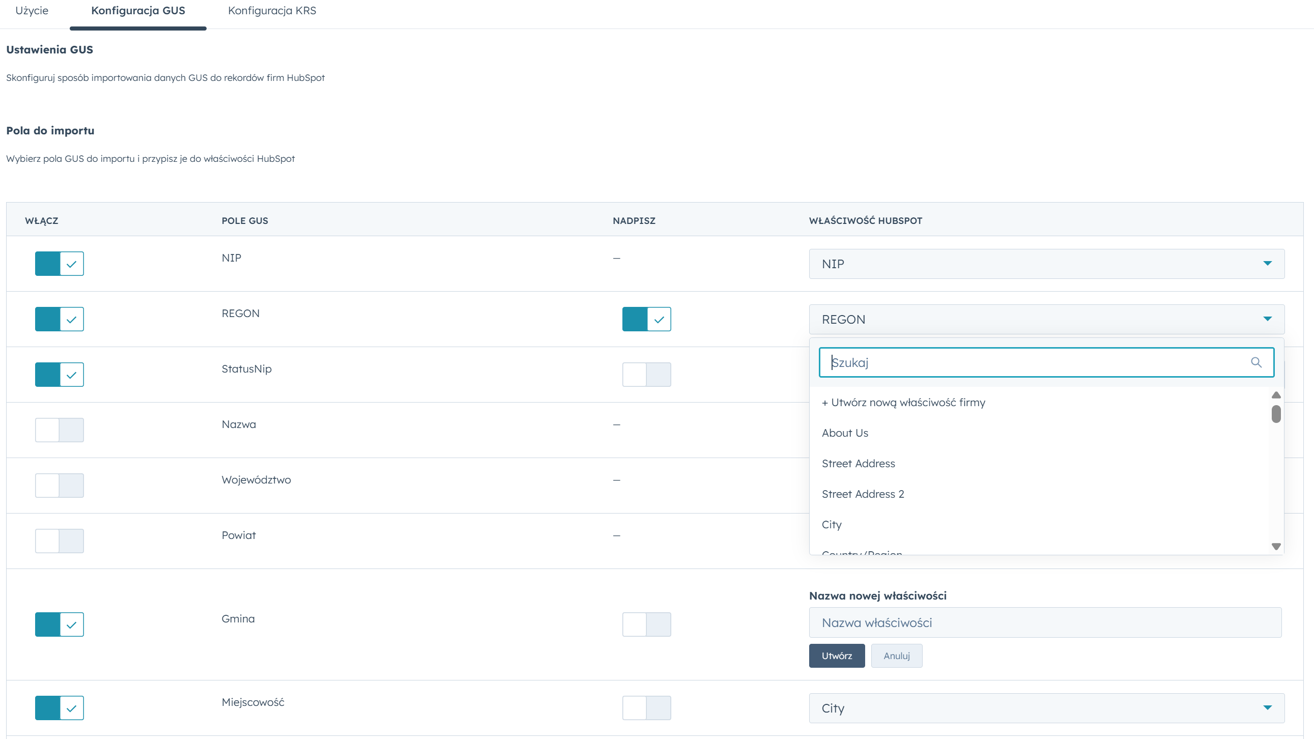 field_mapping_configuration